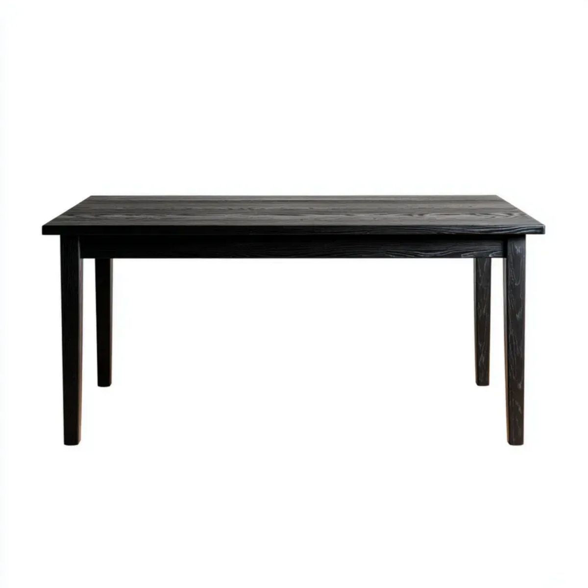 Czarny stół do jadalni z litego drewna sosnowego 180 x 90 x 75 cm, prostokątny
